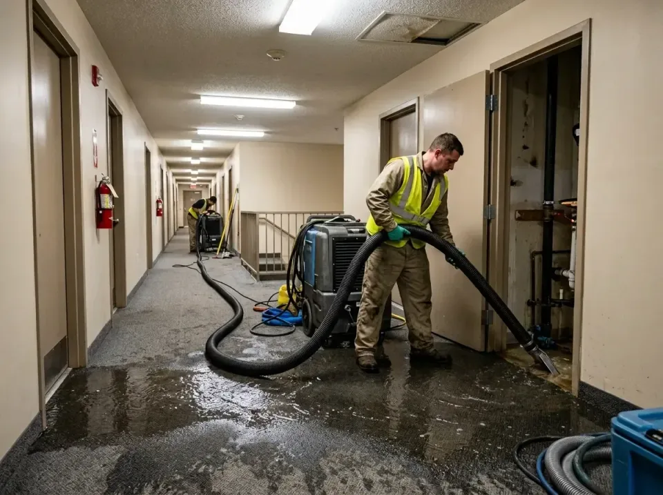 multi-unit-apartment-hallway-f-005 — frequently asked questions, Emergency Burst Pipe Water Extraction & Removal in Reidland…